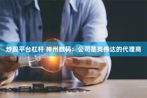 炒股平台杠杆 神州数码：公司是英伟达的代理商