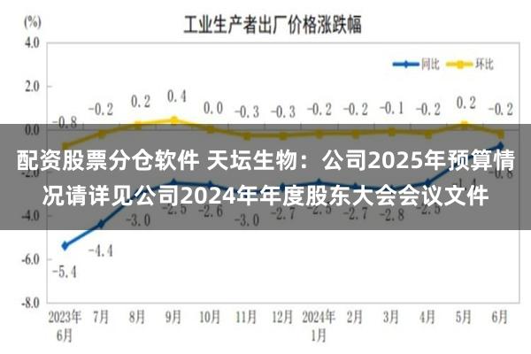 配资股票分仓软件 天坛生物：公司2025年预算情况请详见公司2024年年度股东大会会议文件