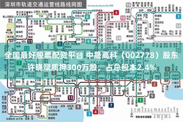 全国最好股票配资平台 中晟高科（002778）股东许晓斌质押300万股，占总股本2.4%